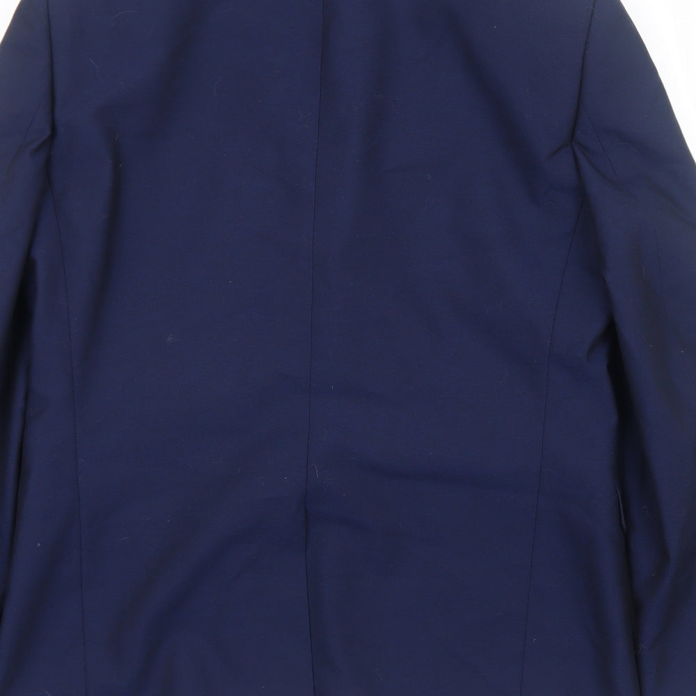 Burton Mens Blue Polyester Jacket Blazer Size S Regular