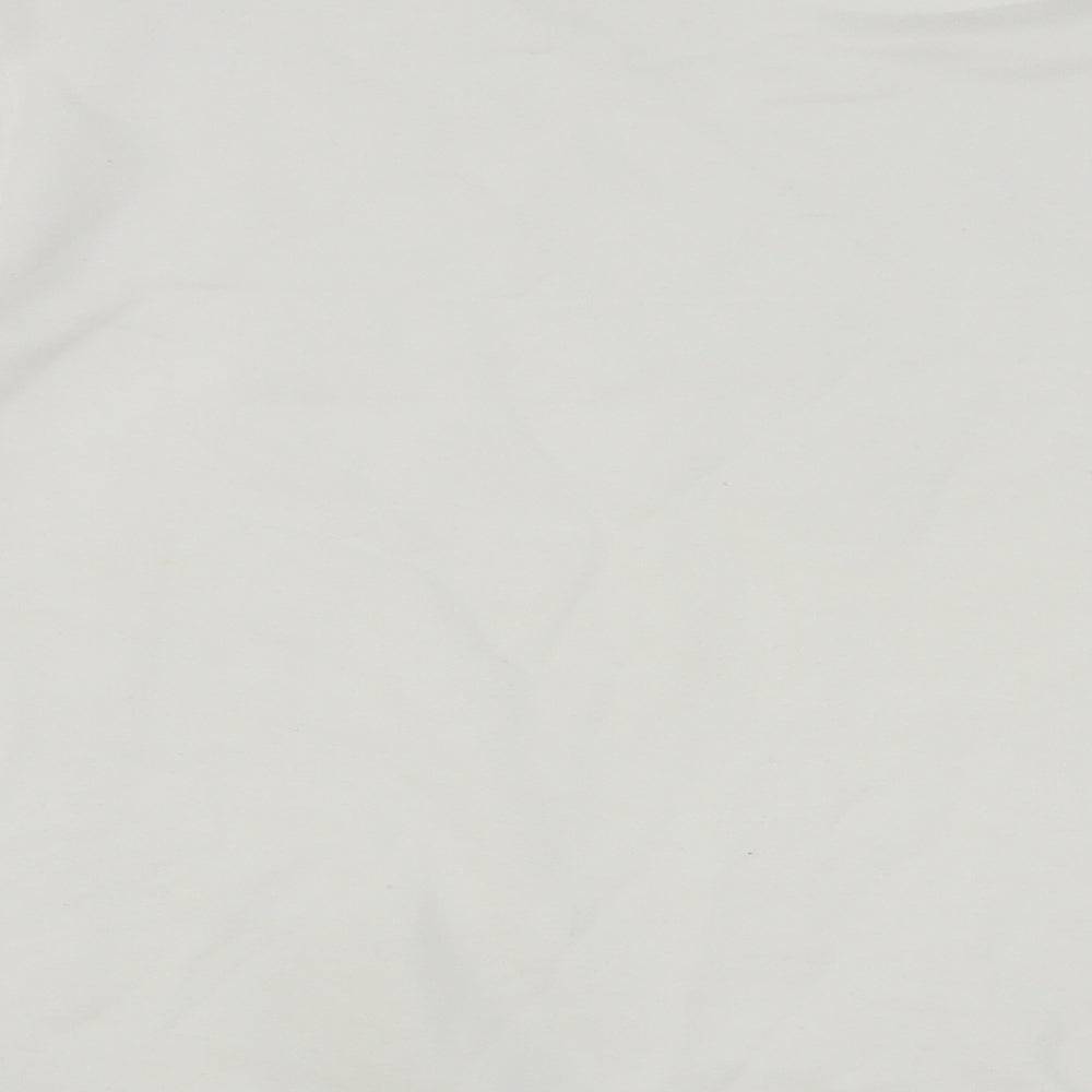 Marks & Spencer Womens White Cotton Pullover Sweatshirt Size S Pullover