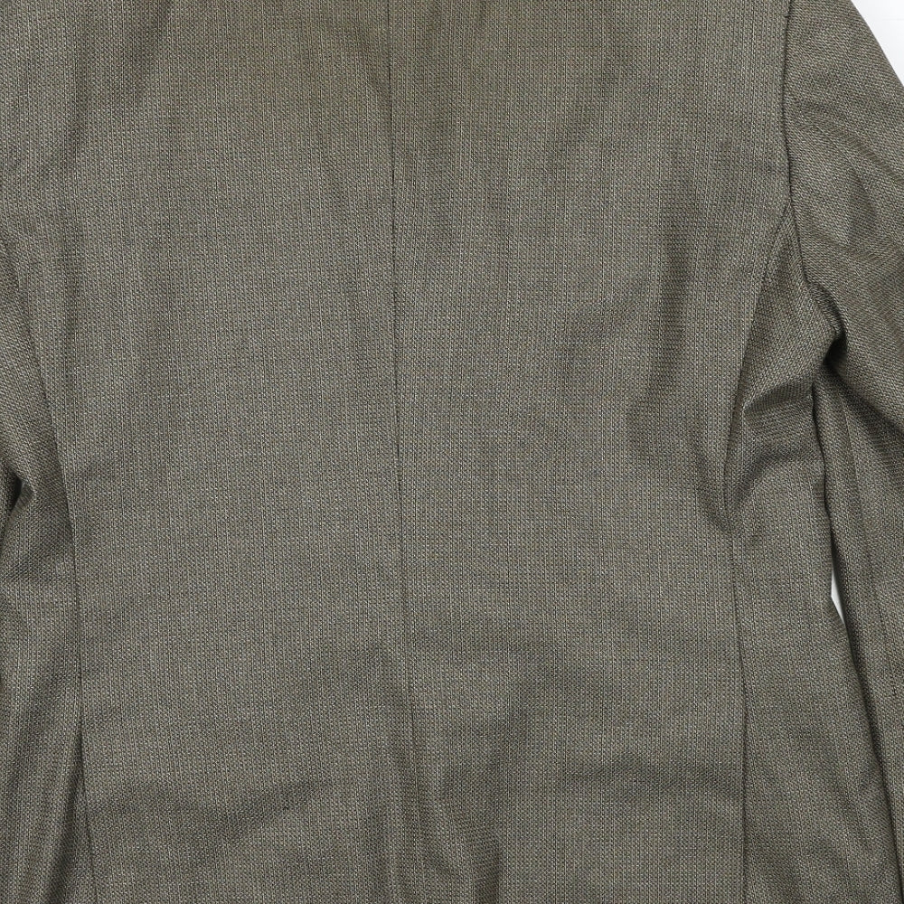 Marks & Spencer Mens Brown Polyester Jacket Blazer Size M Regular