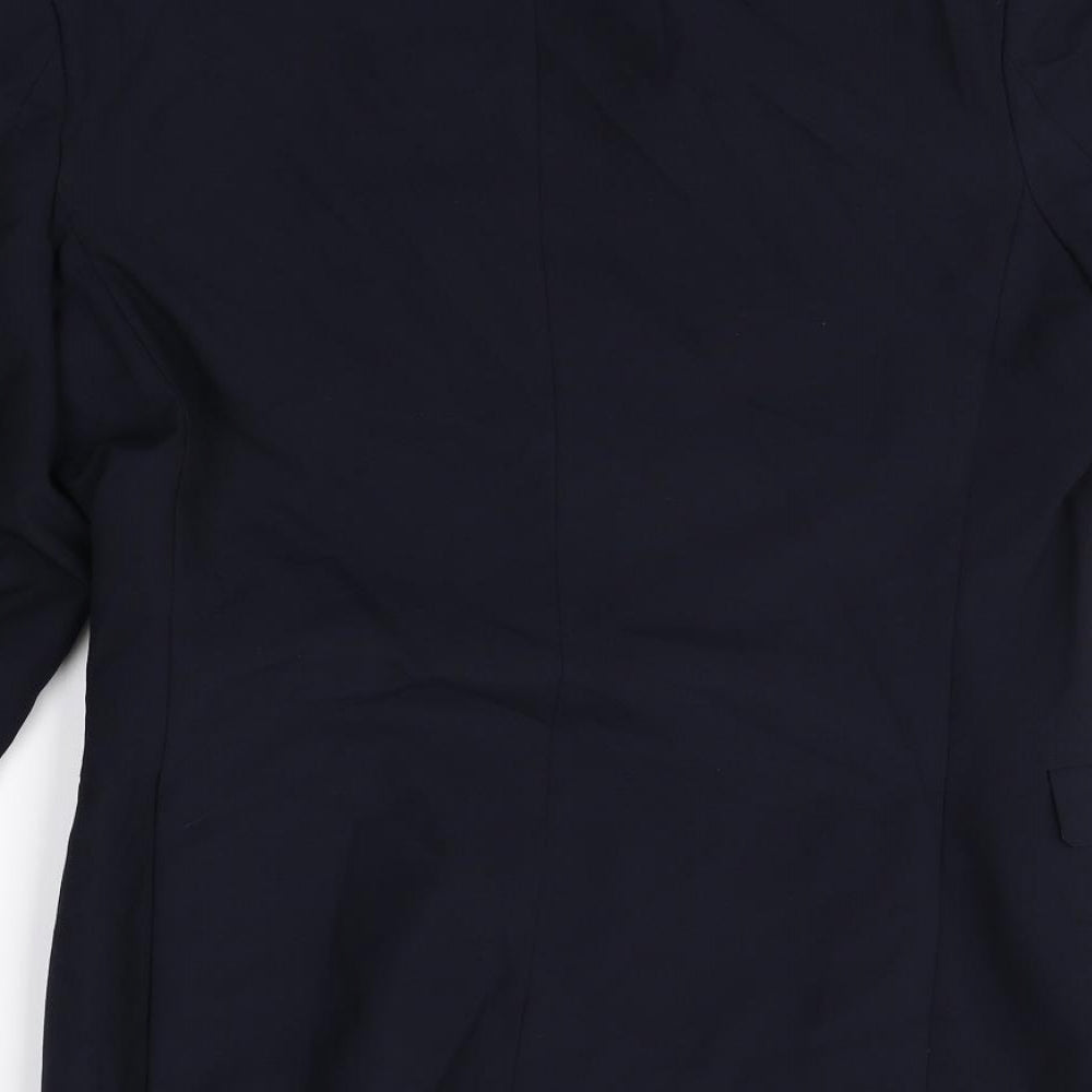 limehaus Mens Black Polyester Jacket Blazer Size 40 Regular