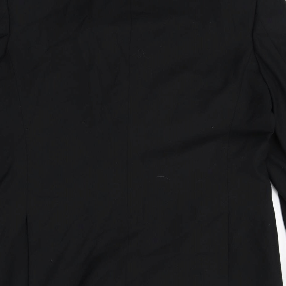 Burton Mens Black Polyester Jacket Blazer Size 42 Regular