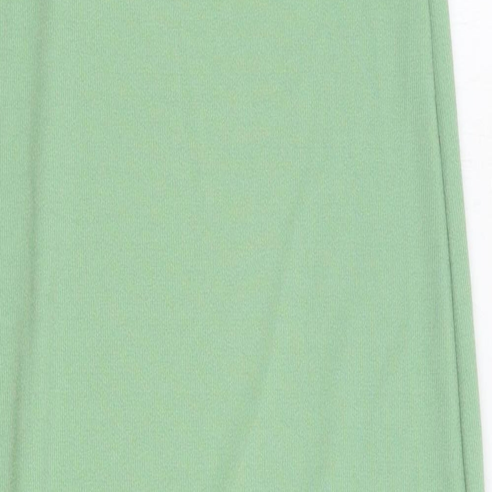 I SAW IT FIRST Womens Green Polyester Tank Dress Size 14 V-Neck Pullover