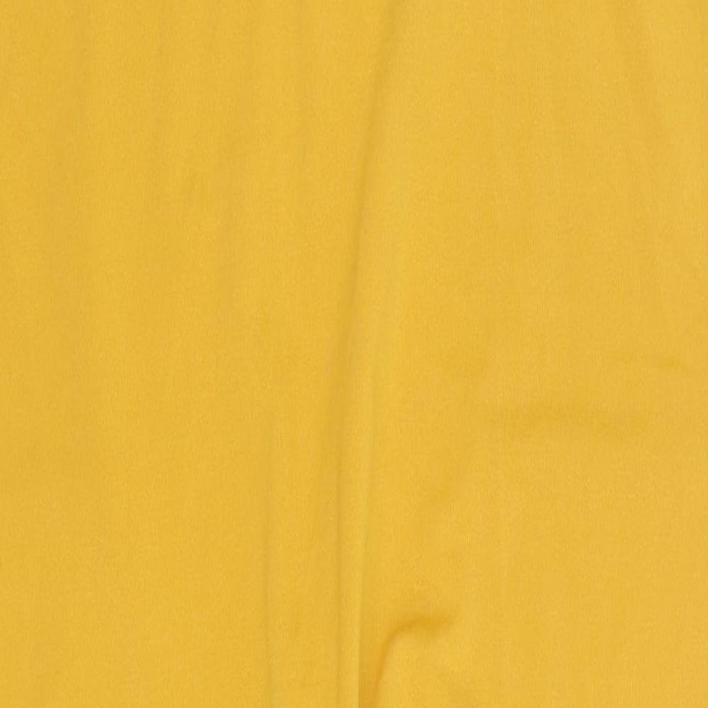 Preworn Womens Yellow Polyester Jumpsuit One-Piece Size S Pullover