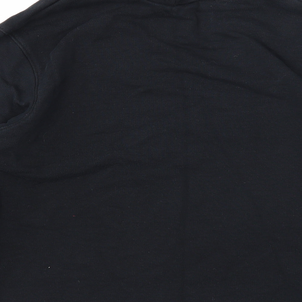 Marks & Spencer Womens Black Cotton Pullover Sweatshirt Size 14 Pullover