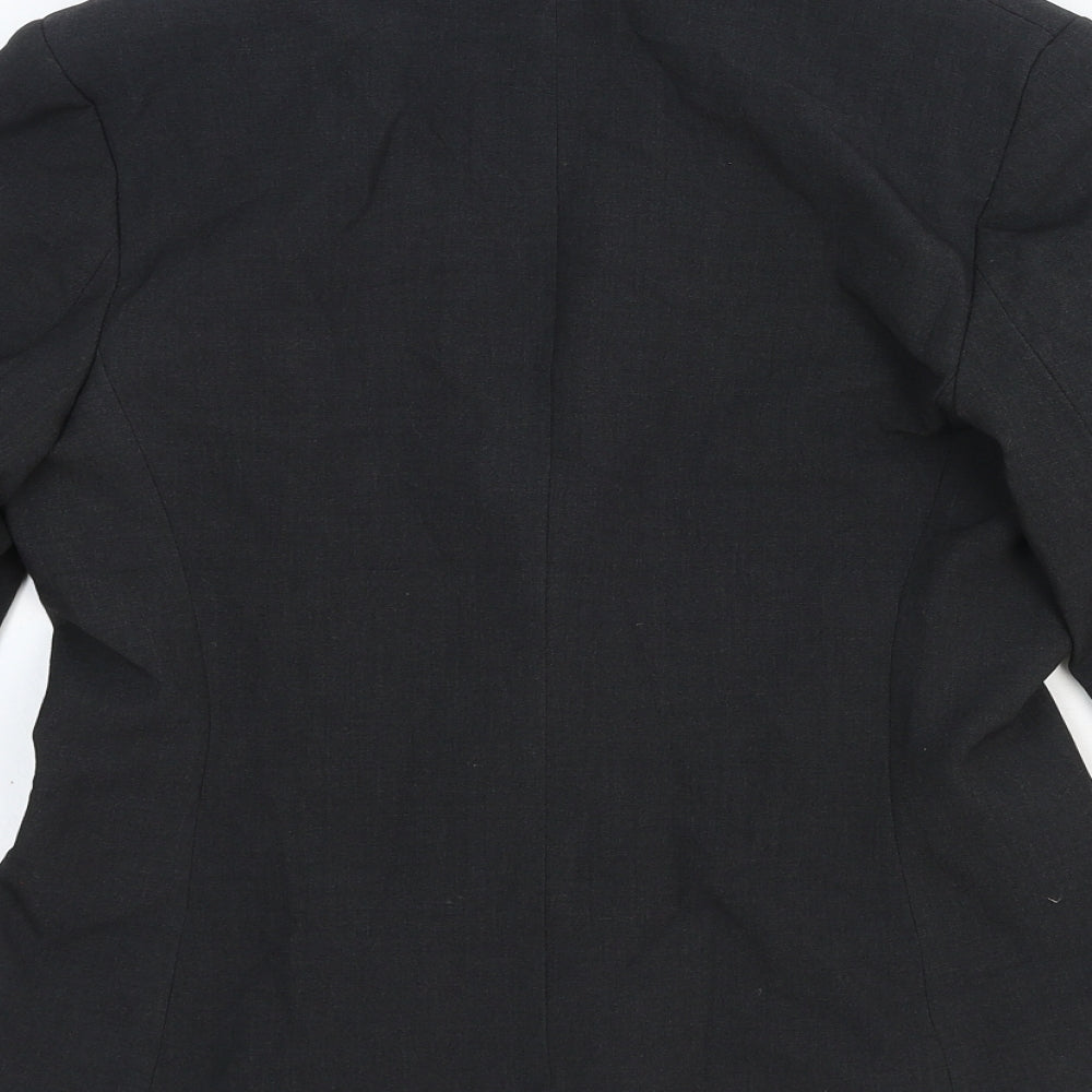 Marks and Spencer Womens Grey Polyester Jacket Blazer Size 10