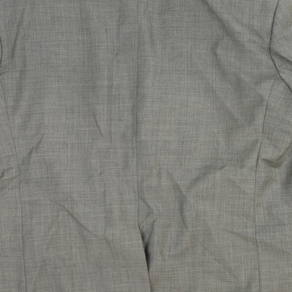 Marks & Spencer Mens Grey Wool Jacket Blazer Size M Regular