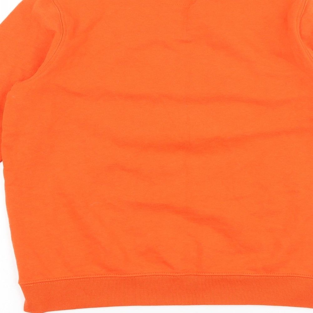 Next Boys Orange Cotton Pullover Sweatshirt Size 11 Years Pullover - Best Mates
