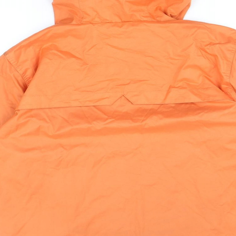 Serge Denimes Mens Orange Windbreaker Jacket Size S Zip