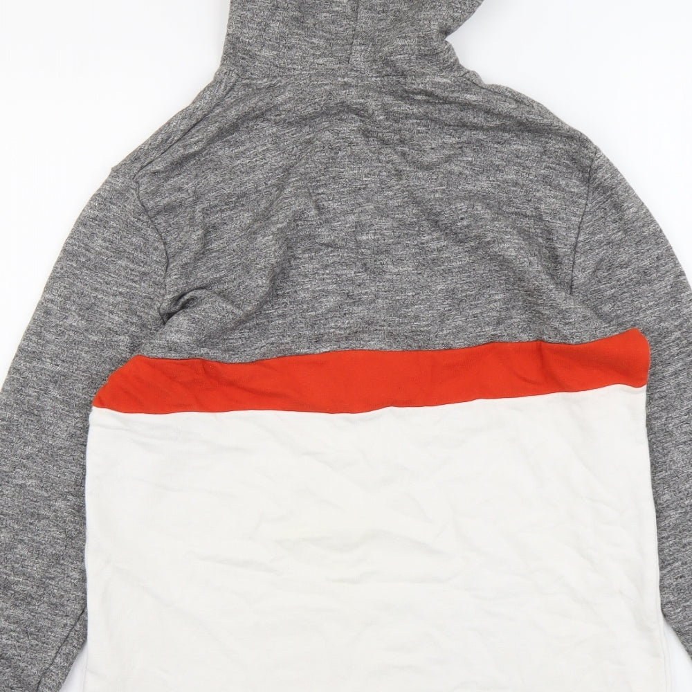 ASOS Mens Multicoloured Cotton Pullover Hoodie Size XS