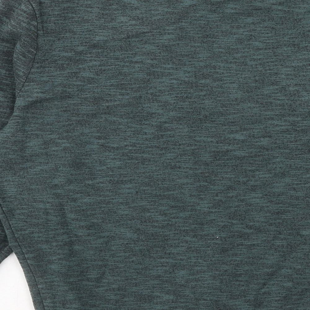 River Island Mens Green Cotton Pullover Sweatshirt Size S