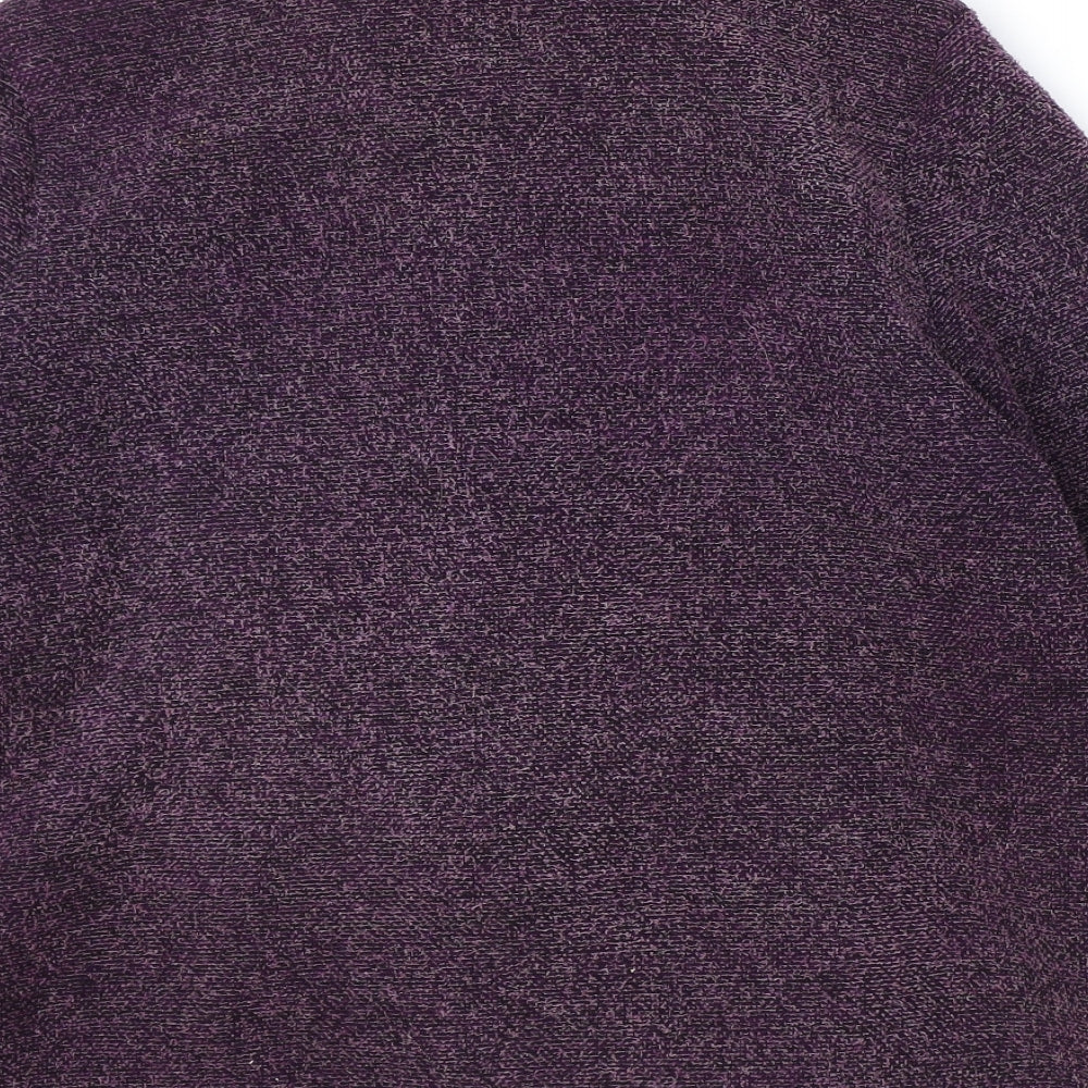 Marks & Spencer Womens Purple Jacket Size 12 Zip