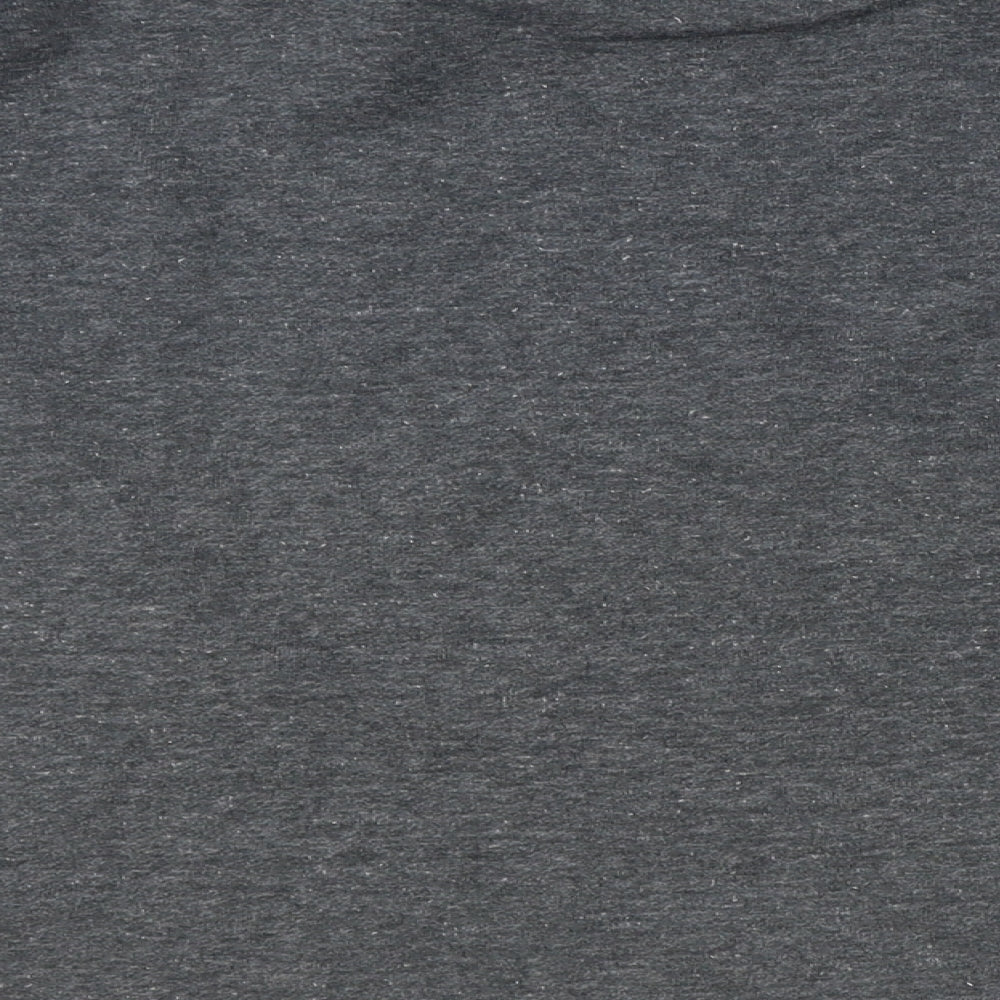Marks & Spencer Womens Grey Polyester Basic T-Shirt Size 2XS Round Neck
