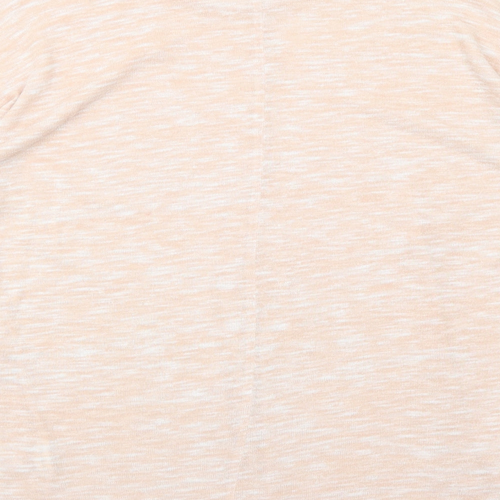 VERO MODA Womens Pink Polyester Basic T-Shirt Size XS Round Neck