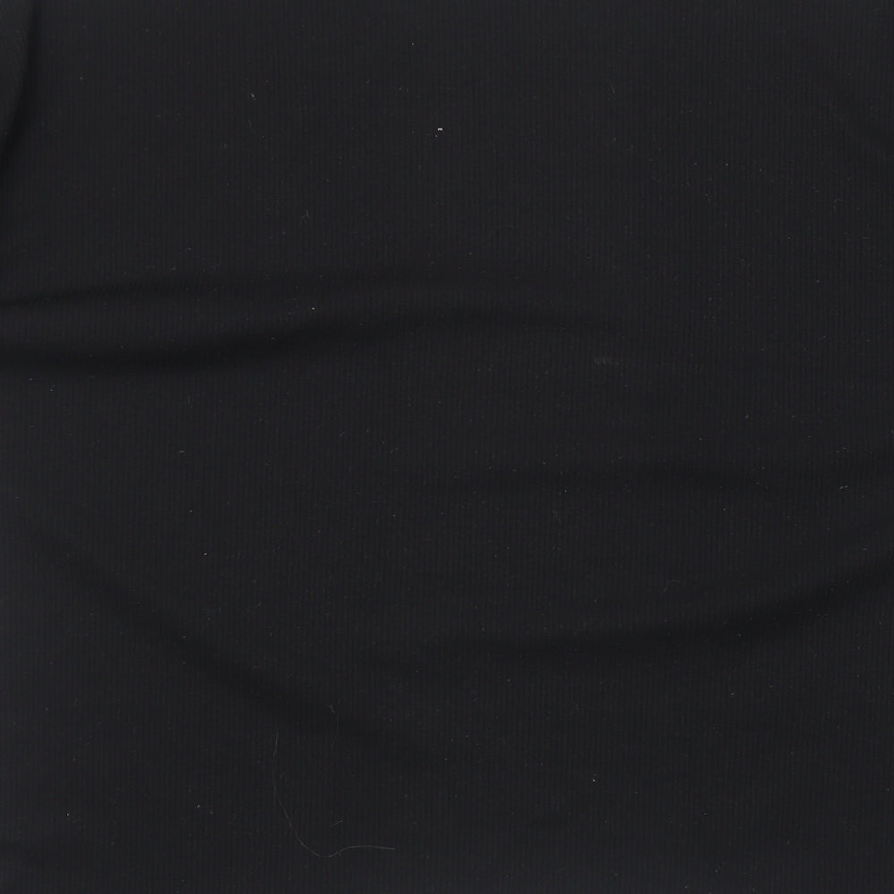 Misspap Womens Black V-Neck Polyester Cardigan Jumper Size 12