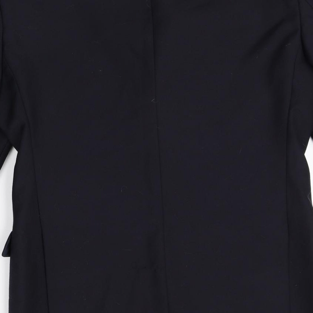 Scott & Taylor Mens Black Wool Jacket Blazer Size 38 Regular