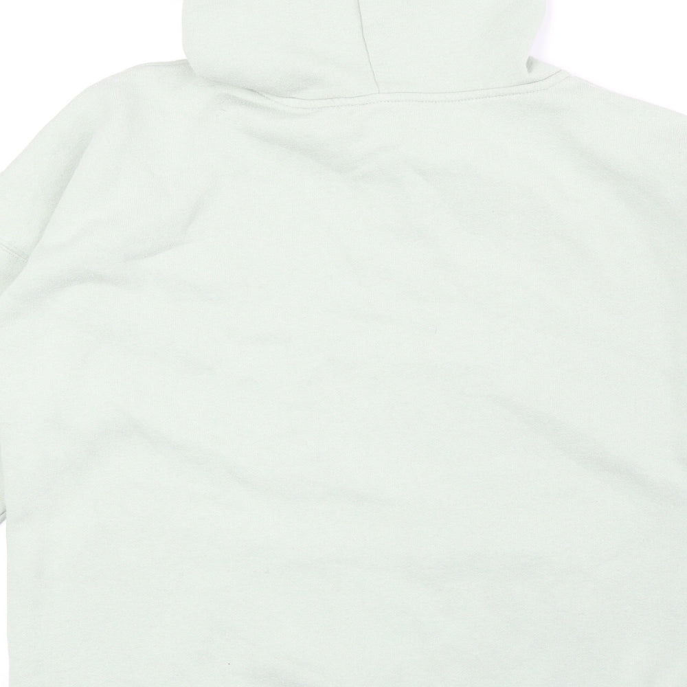 New Look Womens Green Cotton Pullover Hoodie Size S Pullover