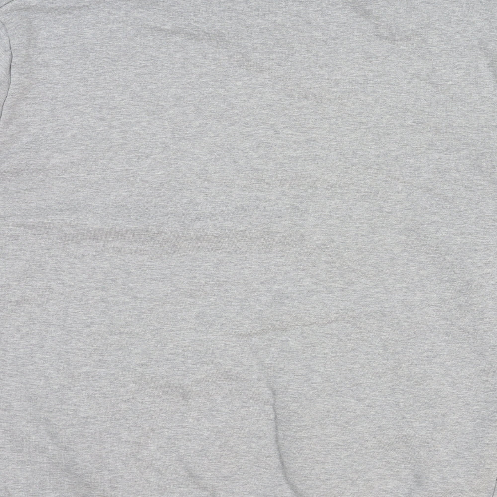 ASOS Womens Grey Round Neck Cotton Pullover Jumper Size S