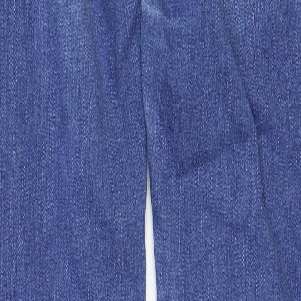 Waredenim Womens Blue Cotton Skinny Jeans Size 12 Regular Zip