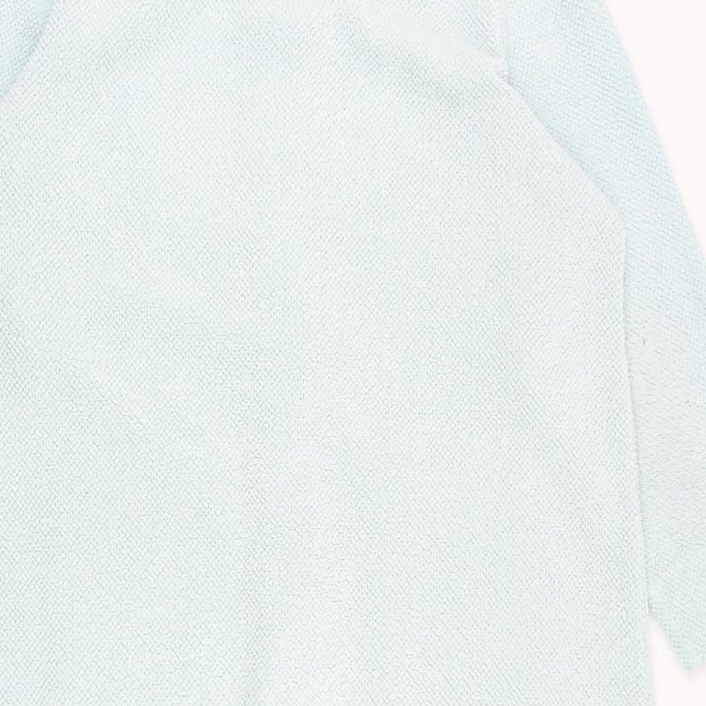 Marks & Spencer Womens Blue Overcoat Coat Size 16 Button