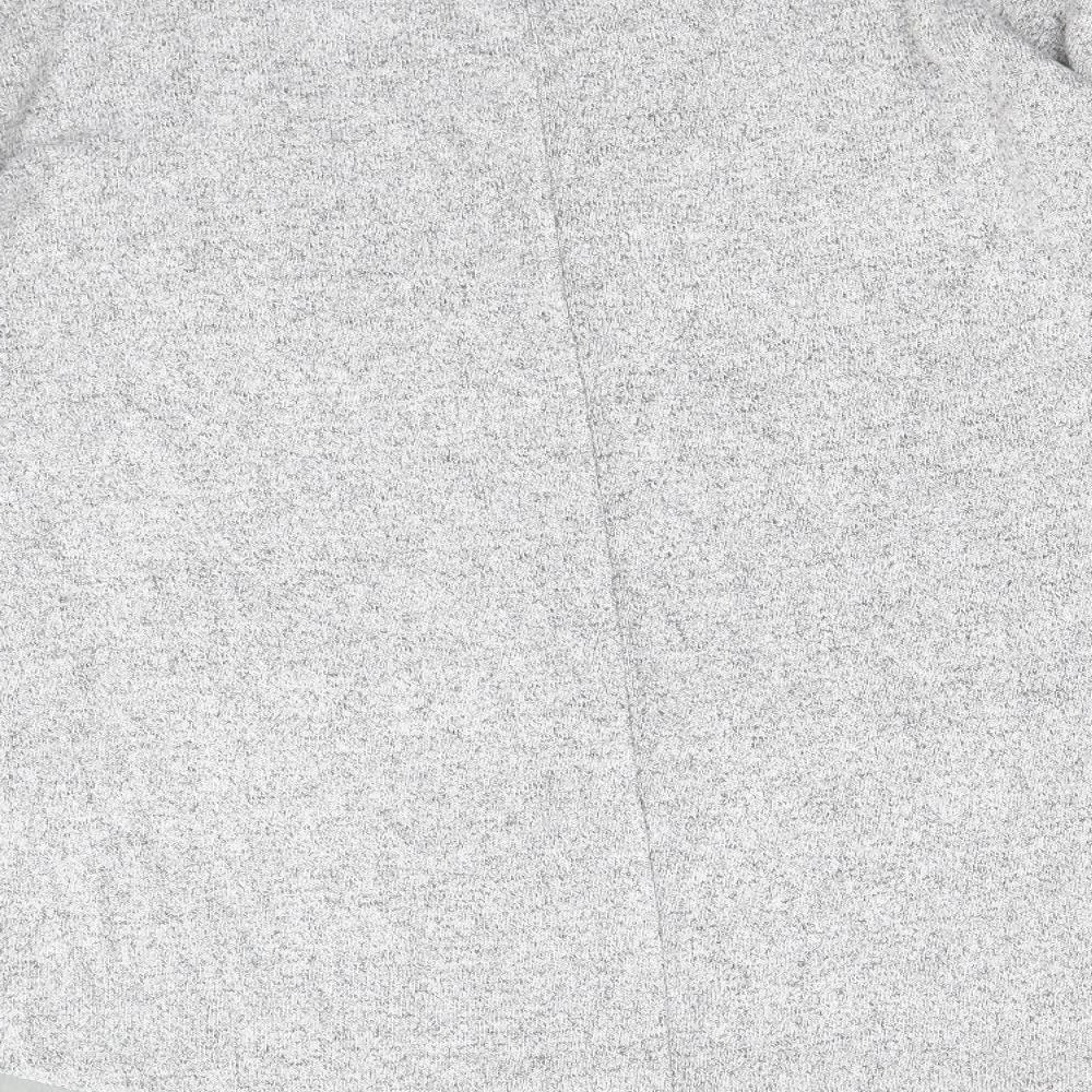 Maison De Nimes Womens Grey Boat Neck Polyester Pullover Jumper Size 14 - Chiffon Hem