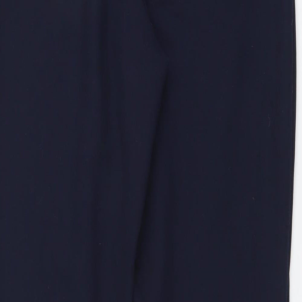 Dorothy Perkins Womens Blue Polyester Chino Trousers Size 8 L26 in Regular Button