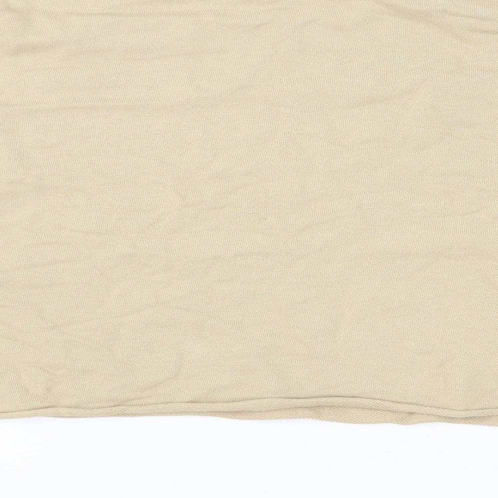 Pull&Bear Womens Beige Cotton Pullover Sweatshirt Size M Pullover