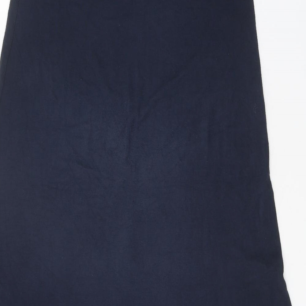 Obsession Womens Blue Polyester Swing Skirt Size 28 in