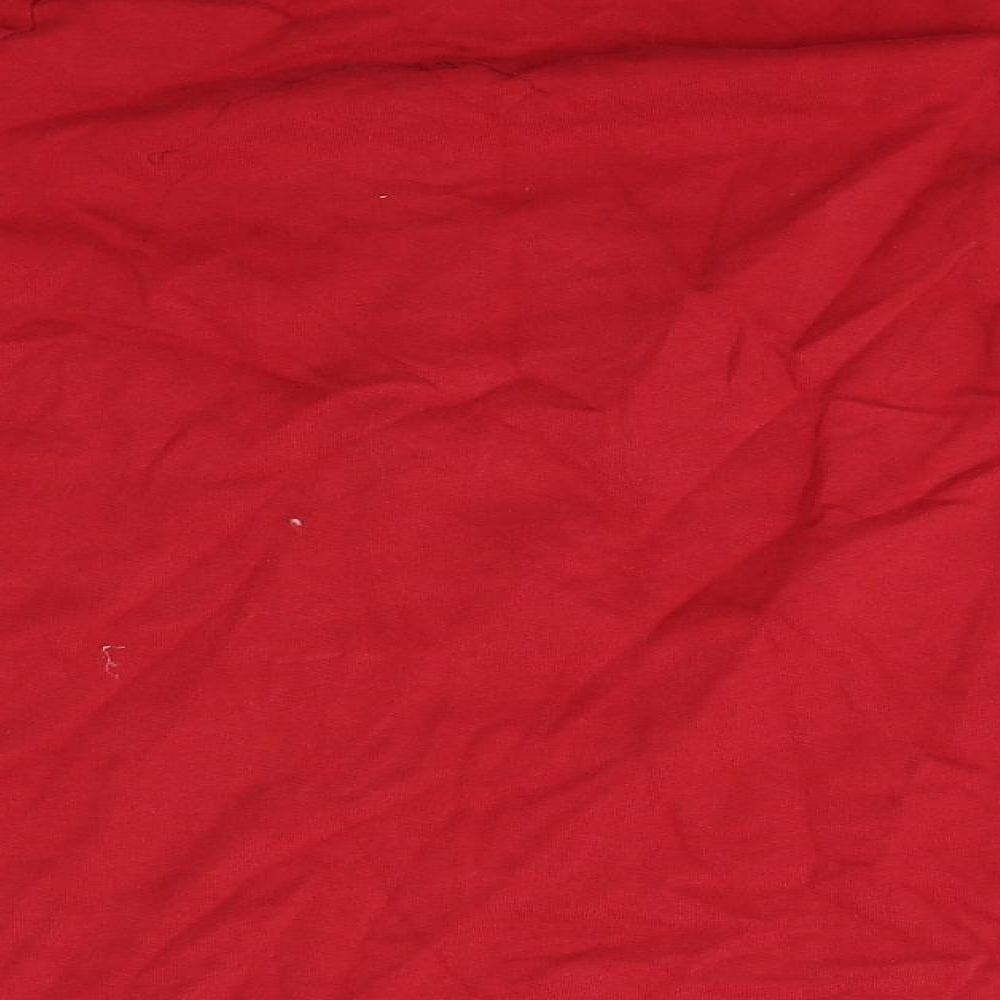 NEXT Womens Red 100% Cotton Pullover Sweatshirt Size 10 Pullover - Merry Christmas Let It Snow