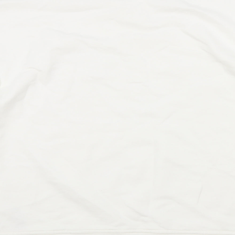 NEXT Womens White Cotton Pullover Sweatshirt Size S Pullover