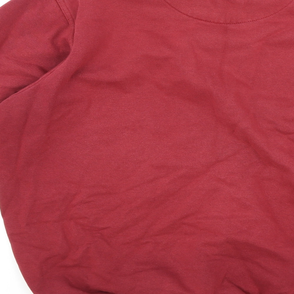 EWM Mens Red Cotton Pullover Sweatshirt Size S
