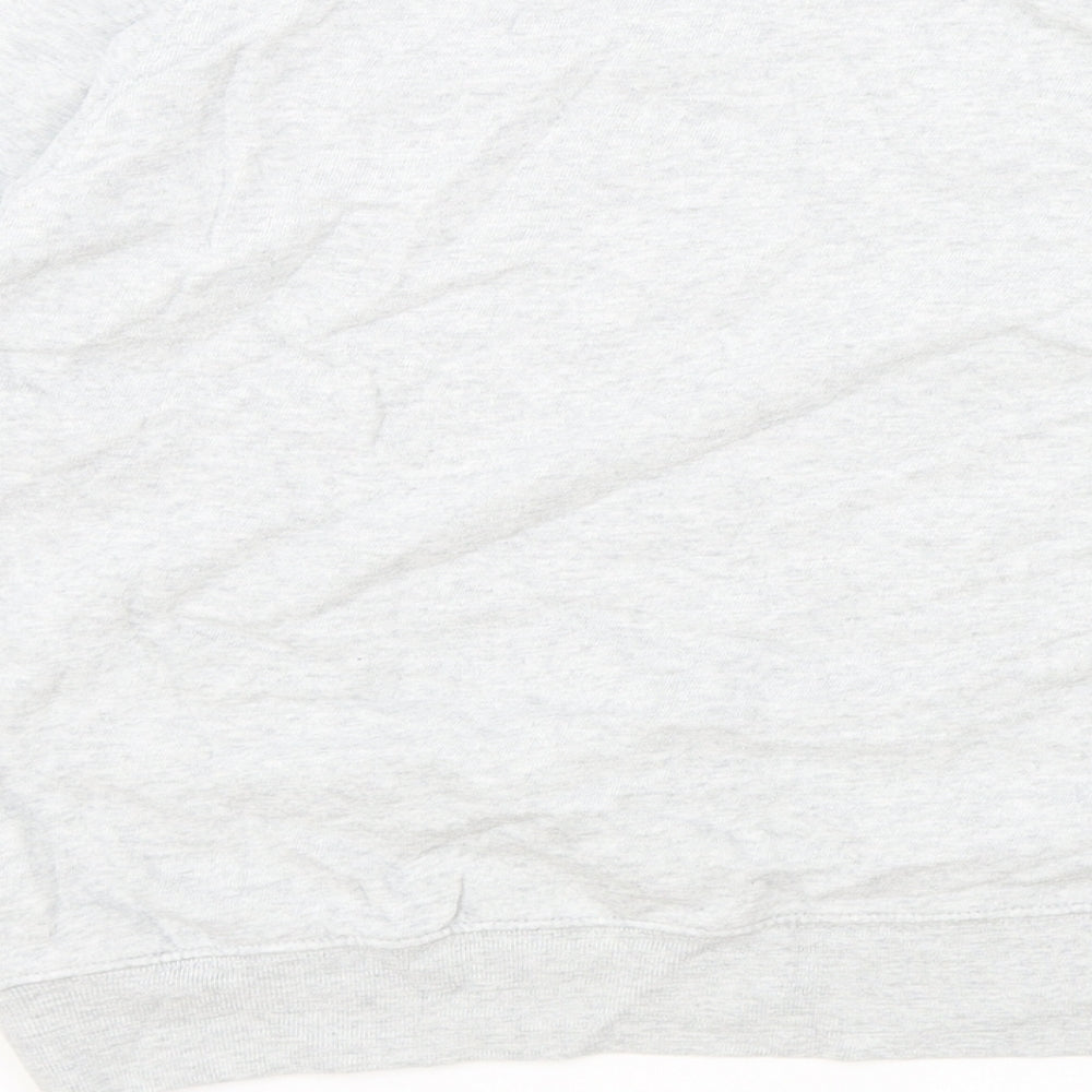 Marks & Spencer Womens Grey Cotton Pullover Sweatshirt Size 12 Pullover - Bloom