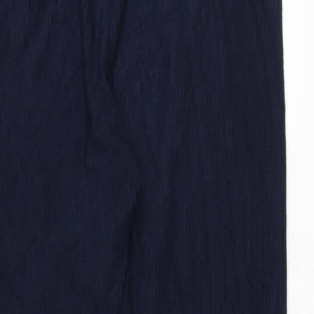 Cotton Traders Womens Blue Elastane Trousers Size 25 Regular
