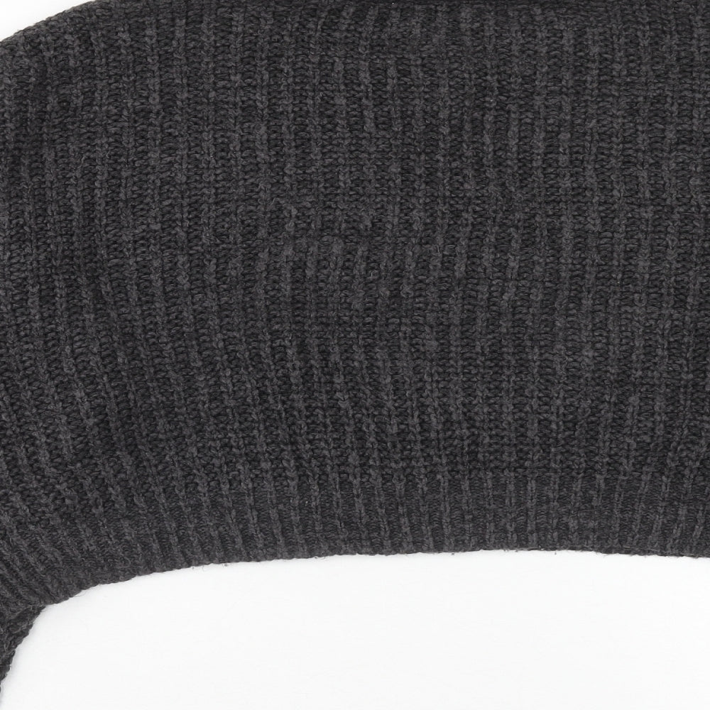 BDG Womens Grey Round Neck Acrylic Pullover Jumper Size M