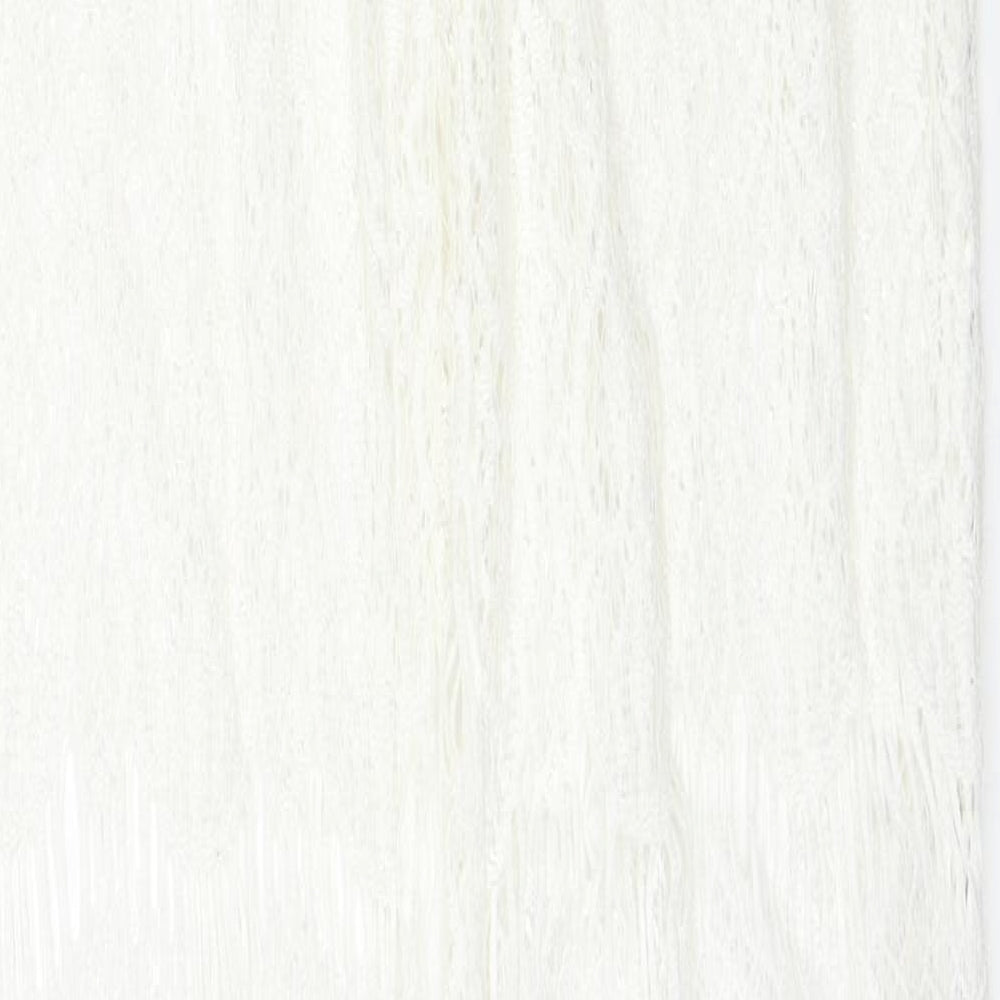 Preworn Womens White Cotton Trousers Size L Regular