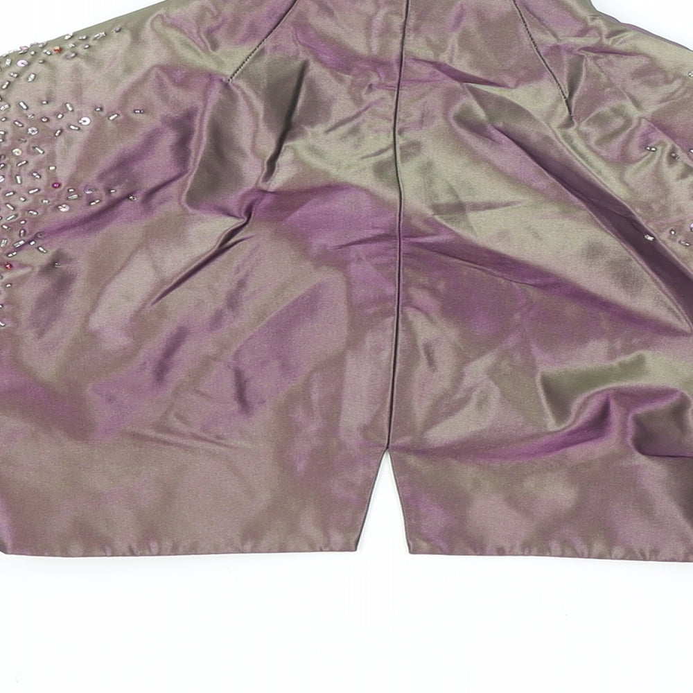 John Charles Womens Purple Jacket Blazer Size S