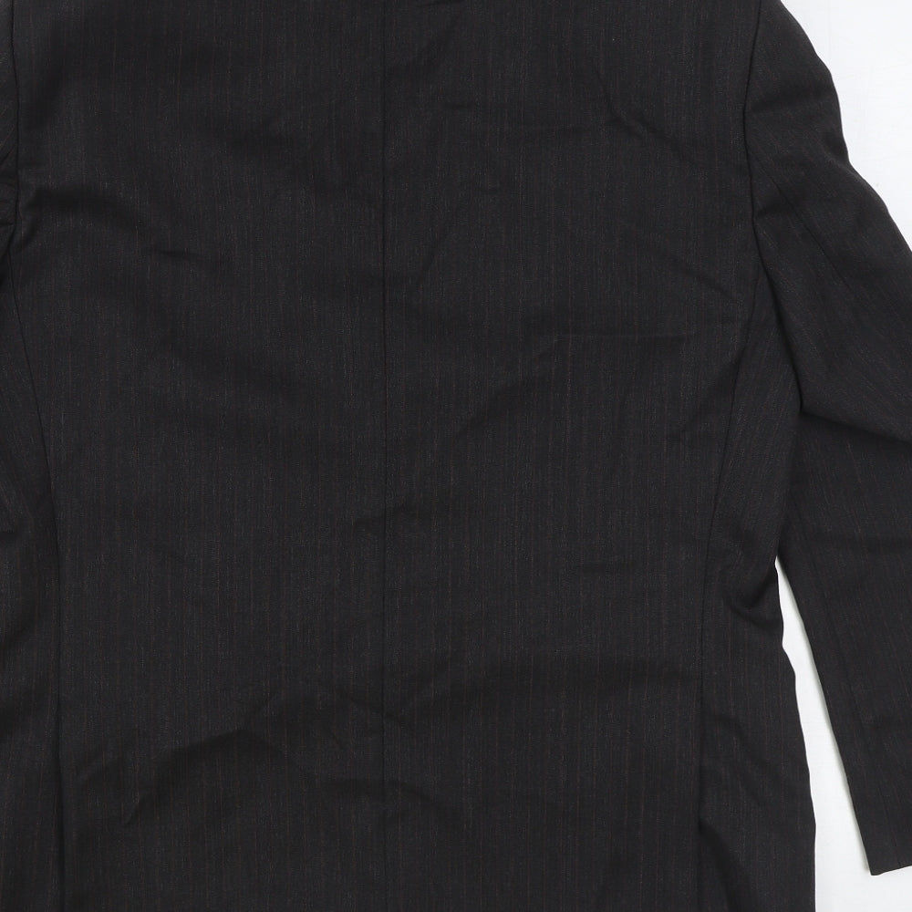 Brooke Taverner Mens Black Polyester Jacket Blazer Size 40 Regular