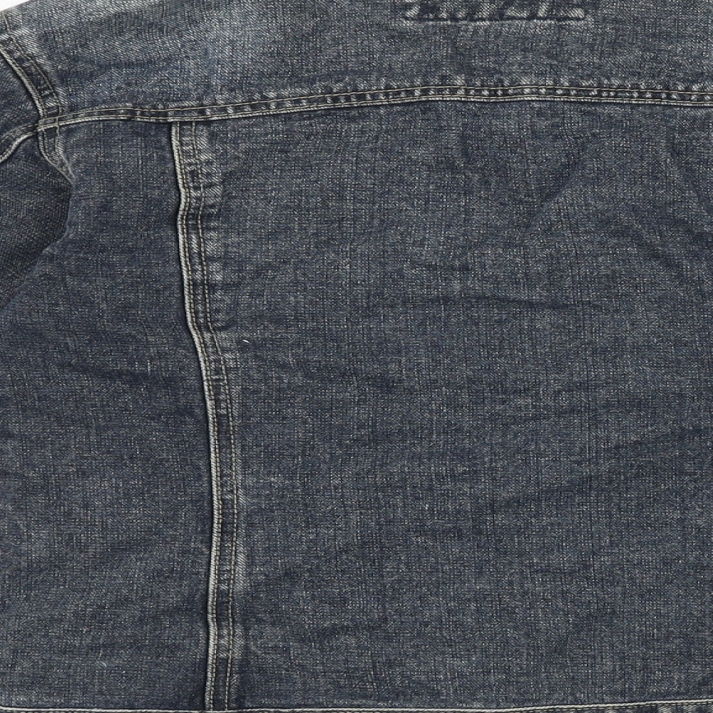 Helen Womens Blue Jacket Size 4 Button