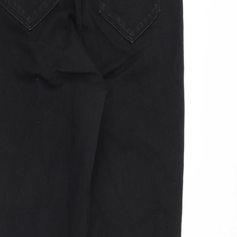 Blue 73 Womens Black Cotton Skinny Jeans Size 10 Slim Zip