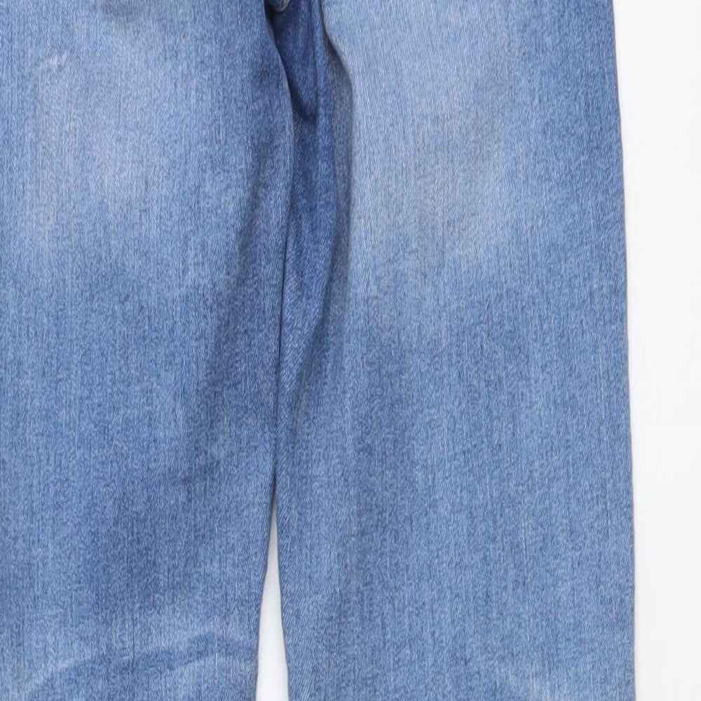H&M Womens Blue Cotton Skinny Jeans Size 26 in L27 in Regular Button