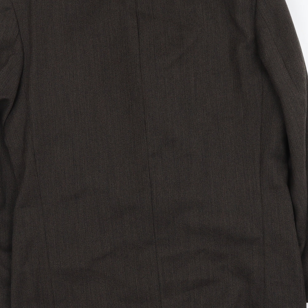 Ciro Citterio Mens Brown Wool Jacket Suit Jacket Size L Regular