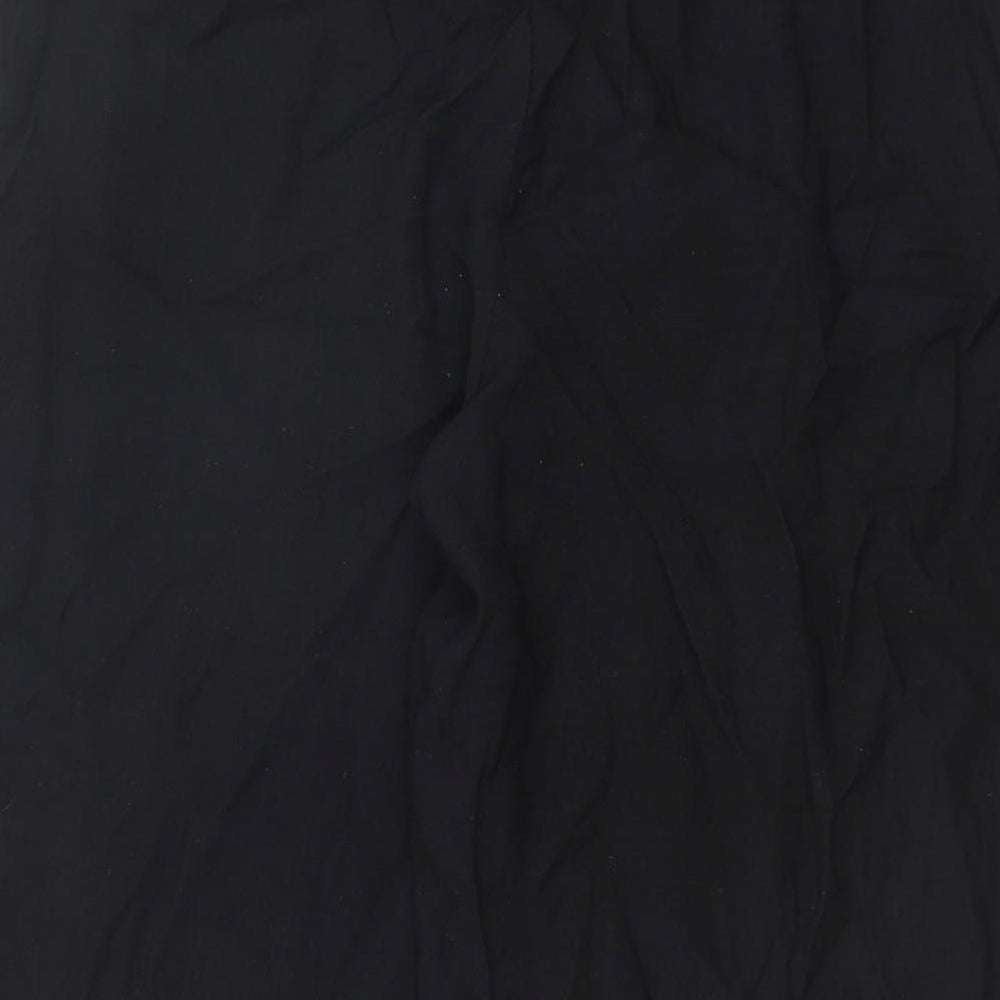 Et Vous Womens Black Viscose Trousers Size 14 Regular Zip
