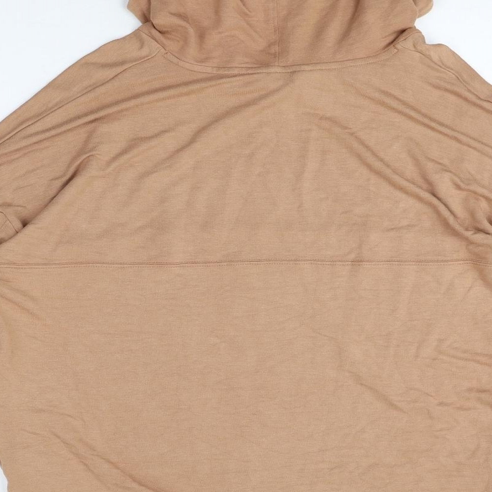 Body Womens Brown Elastane Pullover Hoodie Size 12 Pullover - 360 Degree Stretch