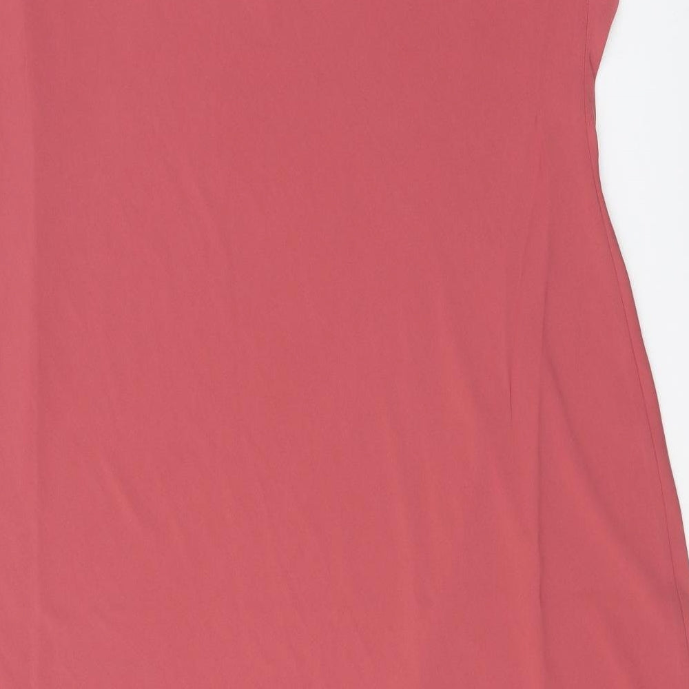 City Chic Womens Pink Polyester Bodycon Size 22 Cowl Neck Pullover