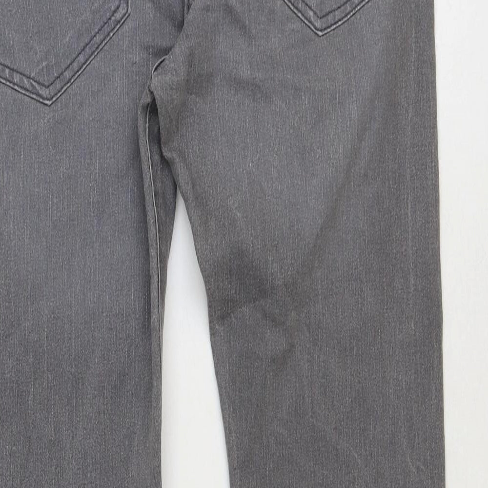 Preworn Mens Blue Cotton Skinny Jeans Size 30 in Slim Button
