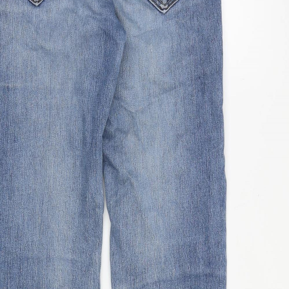 Yes Yes Womens Blue Cotton Skinny Jeans Size 8 Slim Zip