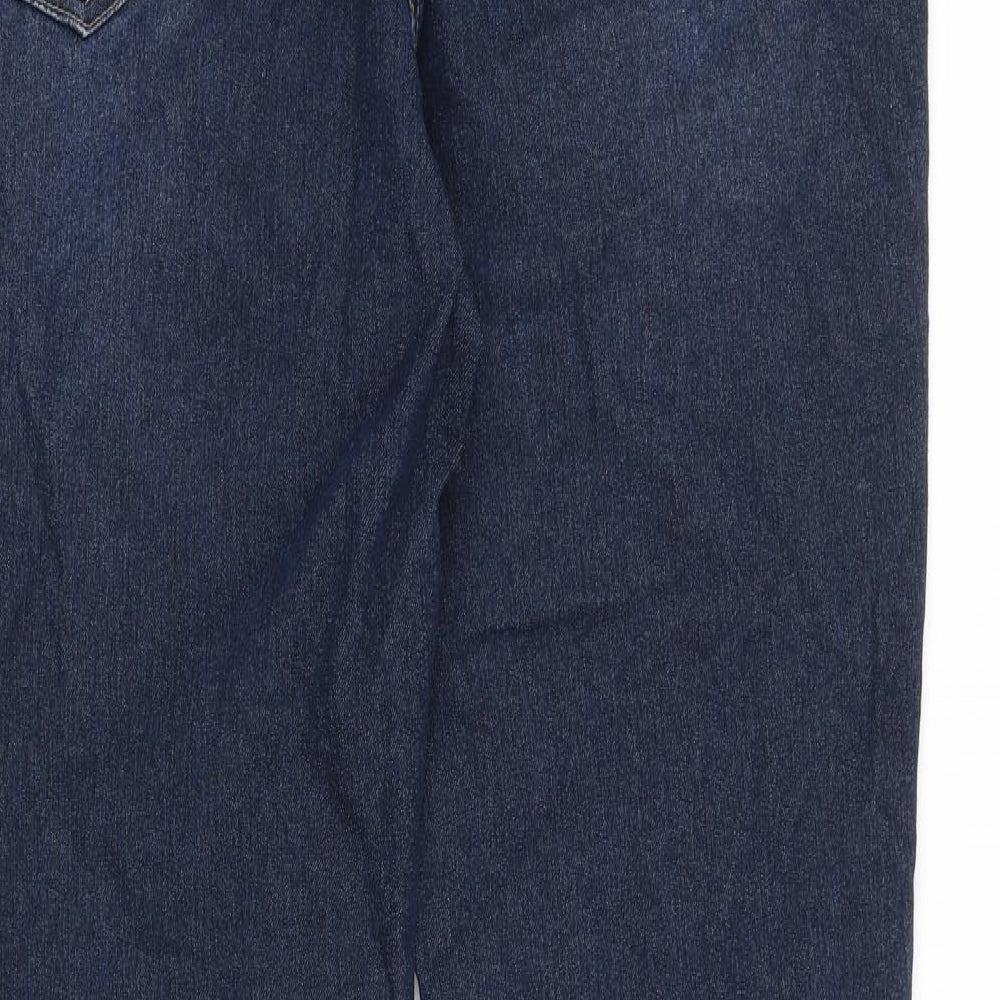 Sbelt Jeans Womens Blue Cotton Straight Jeans Size 38 in Regular Zip