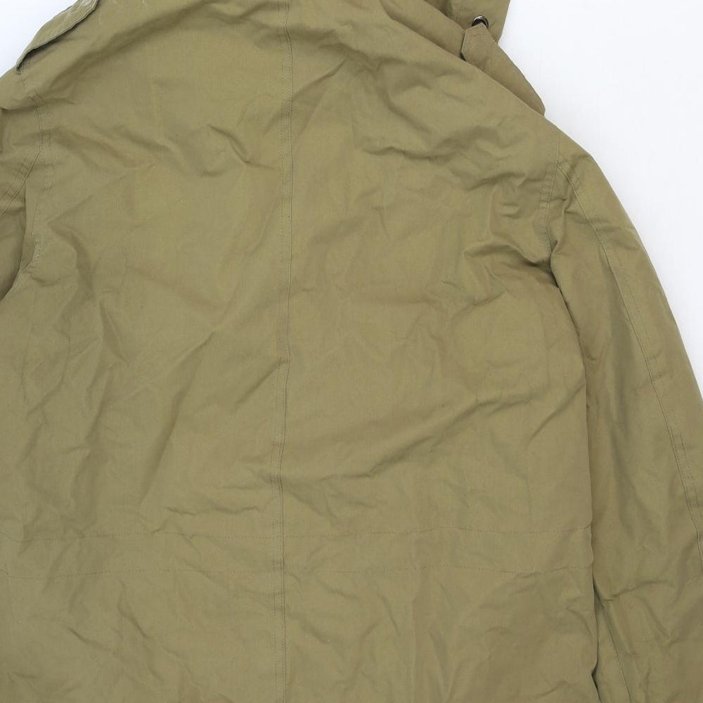 Brave Soul Womens Brown Jacket Size M Zip - Hooded