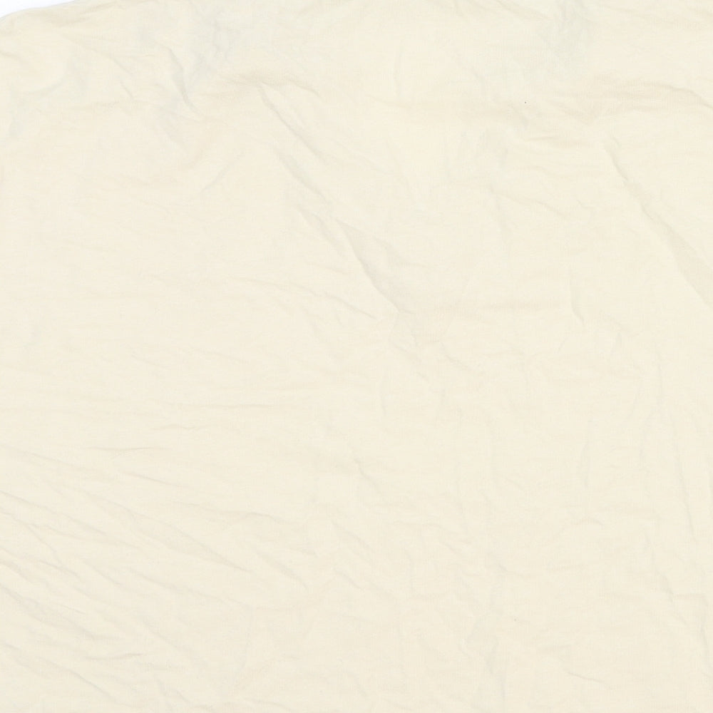 ASOS Womens Ivory Cotton Basic Blouse Size M Collared