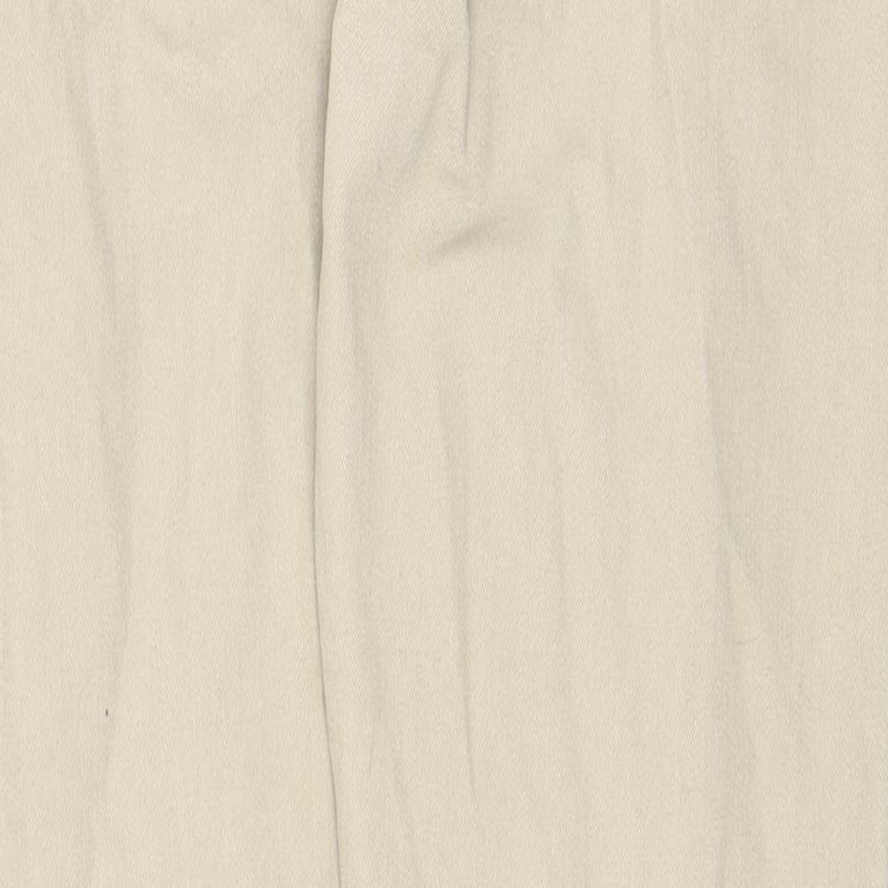 Denim & Co. Mens Beige Cotton Skinny Jeans Size 30 in Regular Zip