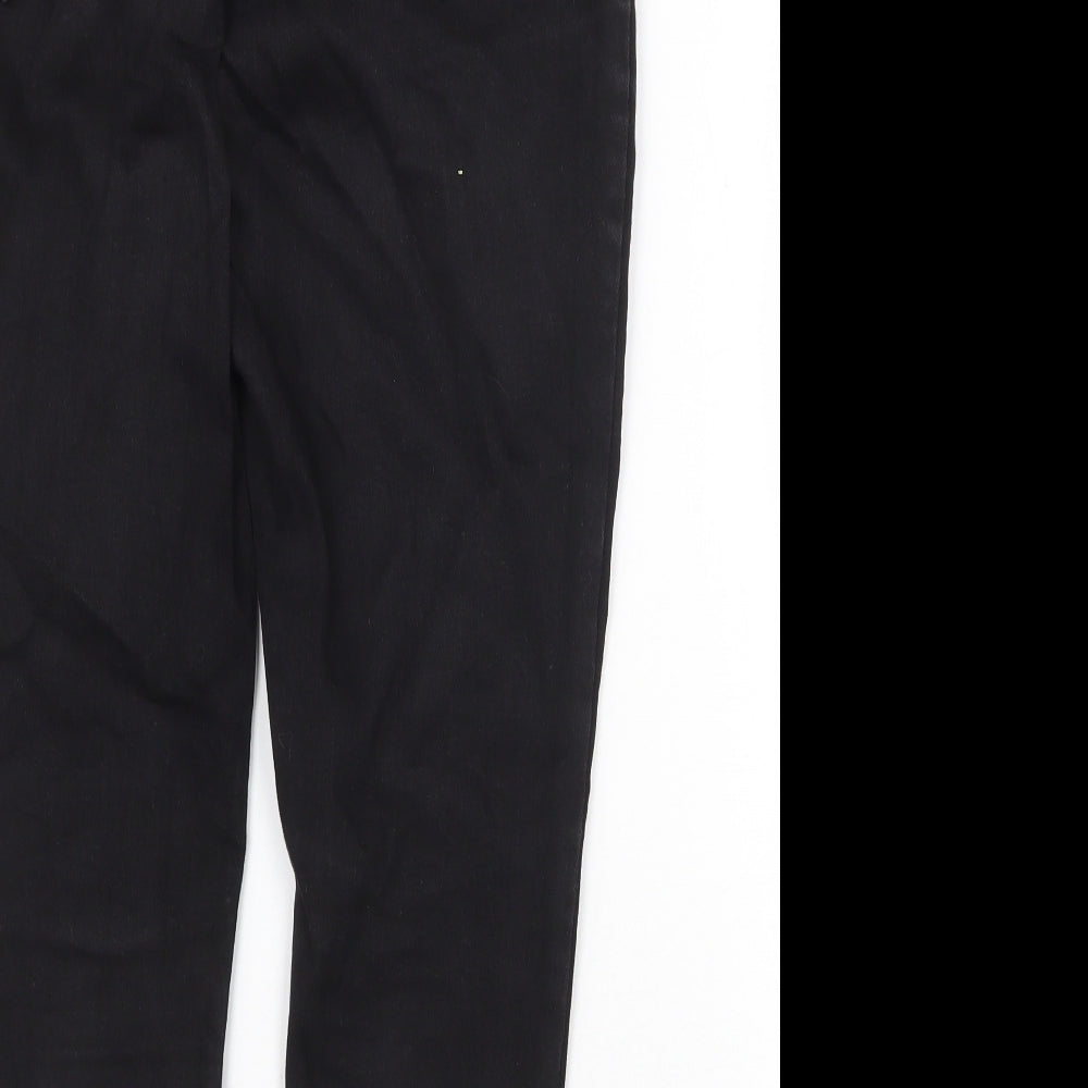 Preworn Womens Black Cotton Skinny Jeans Size 32 in Regular Zip